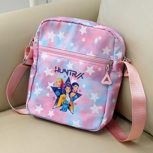K-pop Crossbody Bag with Zipper, Cute Cartoon Shoulder Bag with Adjustable shoulder straps, Anime Merch for Womens Birthday Gifts in Saudi Arabia