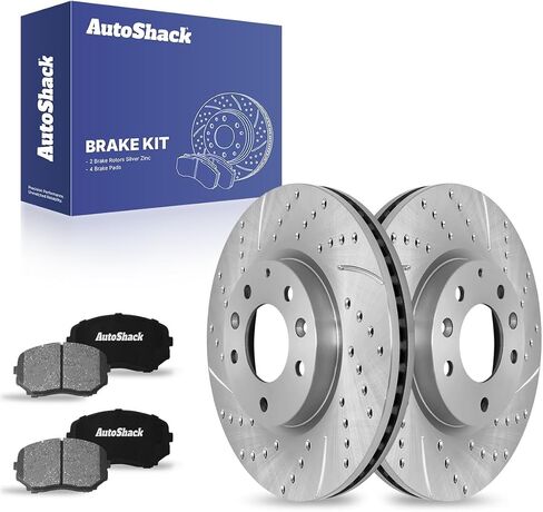 Autoshack Front Brake Kit Replacement for 2007-2012 Mazda CX-7 2.3L 2.5L AWD FWD Disc Brake Rotors with Ceramic Brake Pads 11.6" (295.7 mm) RSCD41462-41462-1258-2-4 in Saudi Arabia