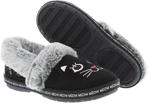 Skechers Bobs Too Cozy Meow PJ's Womens Shoes Size 6.5, Color: Black in Kuwait