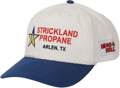 King of The Hill Strickland Propane White & Blue Retro Grandpa Snapback Hat in Kuwait