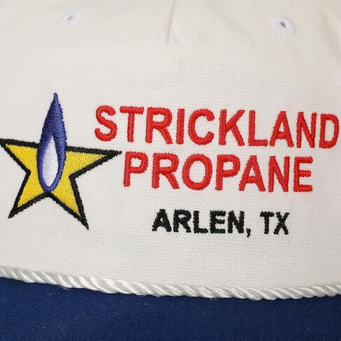 King of The Hill Strickland Propane White & Blue Retro Grandpa Snapback Hat in Kuwait