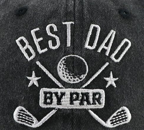 Best Dad Papa by Par Hats for Men, Funny Adjustable Cotton Embroidered Golf Father Baseball Cap in Saudi Arabia
