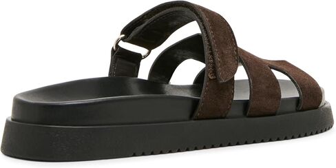 Steve Madden Women's Mayven Slide Sandal, Chocolate Brown Suede, 5.5 in Kuwait