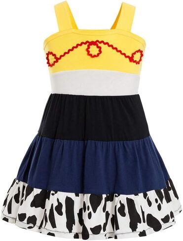 Cowgirl Costume Girls Cowgirl Dress Jessie Costume Halloween Party Princess Dress Up Outfit in Kuwait