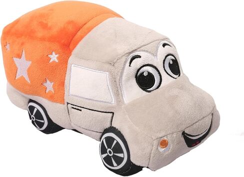 11 Inch Plush Dump Truck Pillow Stuffed Toy - Gray and Yellow in Saudi Arabia