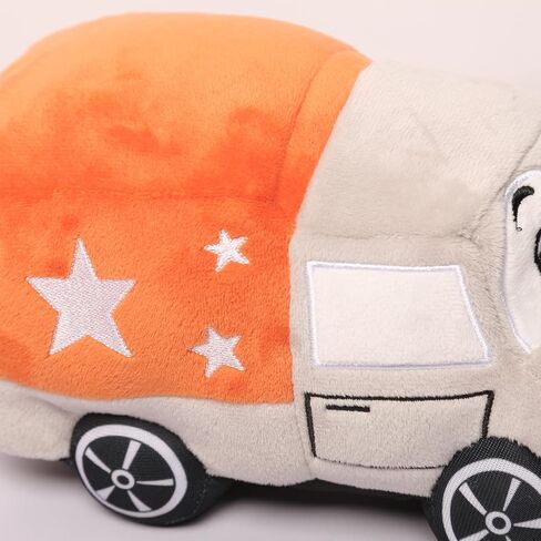 11 Inch Plush Dump Truck Pillow Stuffed Toy - Gray and Yellow in Saudi Arabia
