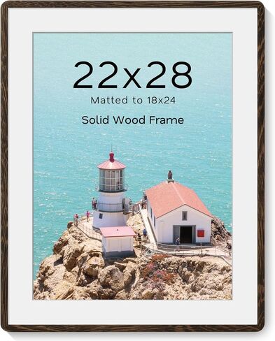 إطار صورة Acovy مقاس 16 × 20، إطار صور من خشب وينجي الصلب مع حصيرة مقاس 11 × 14، إطار ملصق مع زجاج مقسى وأجهزة تعليق، لعرض الحائط والطاولة، عبوة واحدة in Kuwait