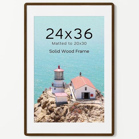 إطار صورة Acovy مقاس 16 × 20، إطار صور من خشب وينجي الصلب مع حصيرة مقاس 11 × 14، إطار ملصق مع زجاج مقسى وأجهزة تعليق، لعرض الحائط والطاولة، عبوة واحدة in Kuwait