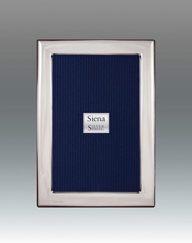 Siena 4x6 Plain Silver Deco Picture Frame, Boutique Quality Photo Frame, Collection (925 Sterling Silver) in Saudi Arabia