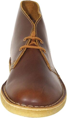 Clarks - حذاء صحراوي للرجال، المقاس: 13 M US، اللون: جلد أسمر ضارب للصفرة in Kuwait