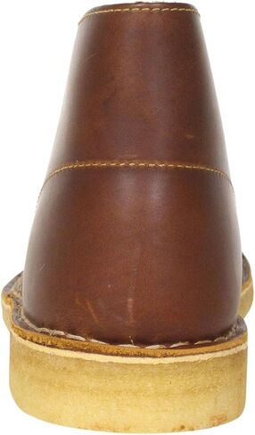 Clarks - حذاء صحراوي للرجال، المقاس: 13 M US، اللون: جلد أسمر ضارب للصفرة in Kuwait