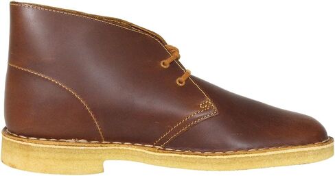 Clarks - حذاء صحراوي للرجال، المقاس: 13 M US، اللون: جلد أسمر ضارب للصفرة in Kuwait
