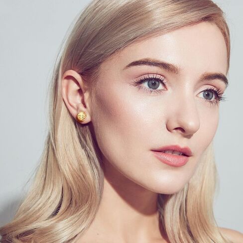varger 14K Gold Earrings for Women Gold Studs Earrings 14K Gold Stud Earring for Women Studs Knots Stand for Love and Forever Knot Stud Earring for Womens 10mm in Saudi Arabia