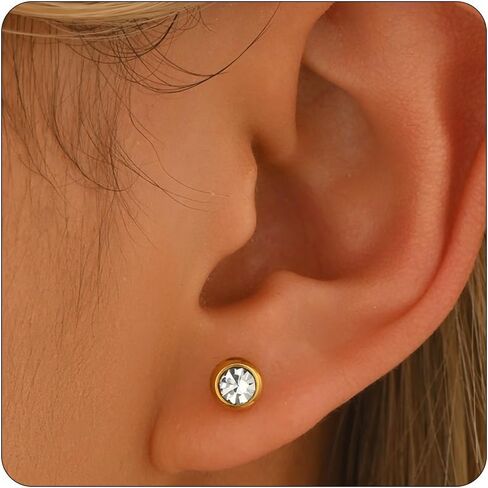 Dangle Earrings for Women 18K Gold Plated Cubic Zirconia Long Drop Earrings Dainty Baguette Pear Star CZ Stud Earring Trendy Diamond Teardrop Earring in Saudi Arabia