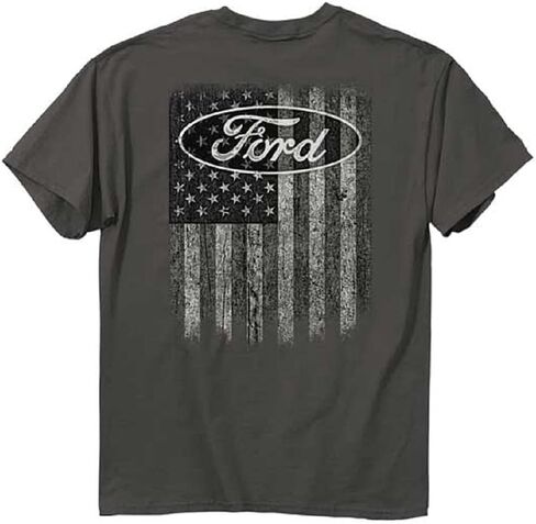 Buck Wear 2676-3XL-Charcoal: Ford Grunge Flag, 3XL, Charcoal T-Shirt in Saudi Arabia
