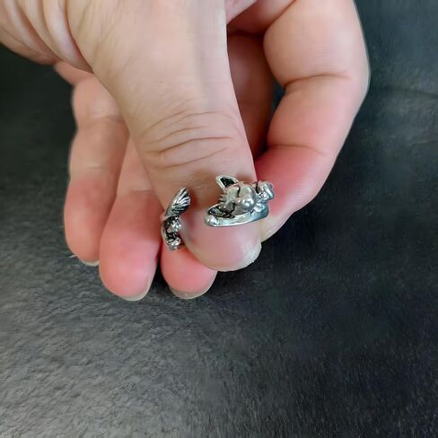 Cat Ring for Women Men Adjustable Open Lazy Cats Rings for Cat Lovers in Saudi Arabia