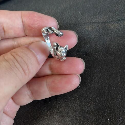 Cat Ring for Women Men Adjustable Open Lazy Cats Rings for Cat Lovers in Saudi Arabia