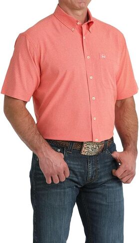 Cinch Men's Red Plaid ArenaFlex Short Sleeve Shirt in Kuwait