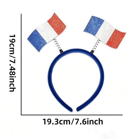 2 pcs Women's Headbands ，France Flag Headbands Football Fan Soccer Sports Events Hairbands,for International Sports Tournaments,Football Party Supplies， Game Day, Sporting Events, (France) in Saudi Arabia