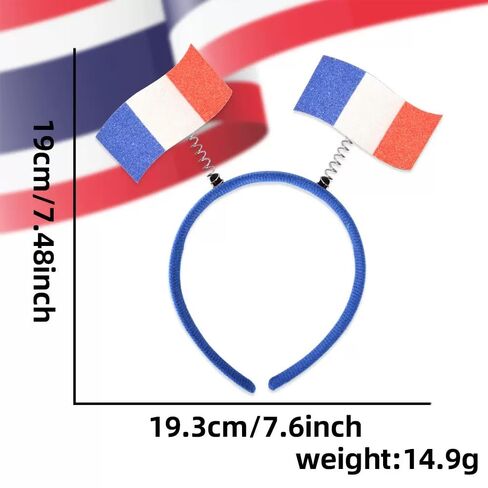 2 pcs Women's Headbands ，France Flag Headbands Football Fan Soccer Sports Events Hairbands,for International Sports Tournaments,Football Party Supplies， Game Day, Sporting Events, (France) in Saudi Arabia