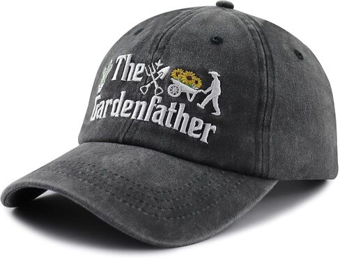 قبعات The Garden Father للرجال، قبعة بيسبول كلاسيكية مطرزة من القطن قابلة للتعديل من Gardeners Papa in Kuwait
