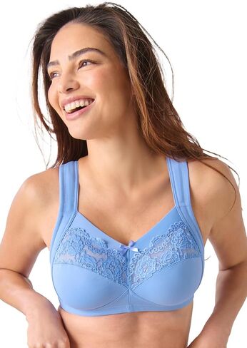 Comfort Choice Women's Plus Size Full Coverage Gel Strap Bra in Saudi Arabia