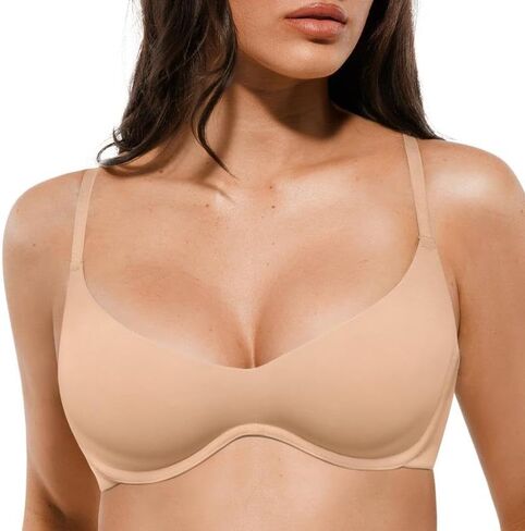 Popilush غير المبطنة حمالة صدر Balconette يغرق ديمي لا الحشو حمالات الصدر مع Underwire in Kuwait