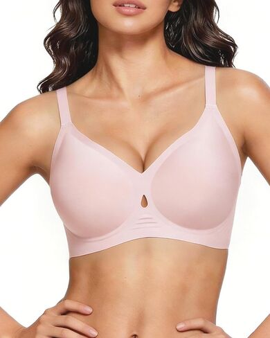 Wireless Openwork Bra for Women, Full Coverage V Neck in Saudi Arabia