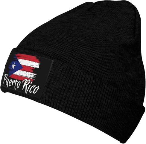 Vintage Reto Flag Knit Beanie Hat Winter Fall Beanies Caps for Men Women Warm Ski Hats Headwear in Saudi Arabia