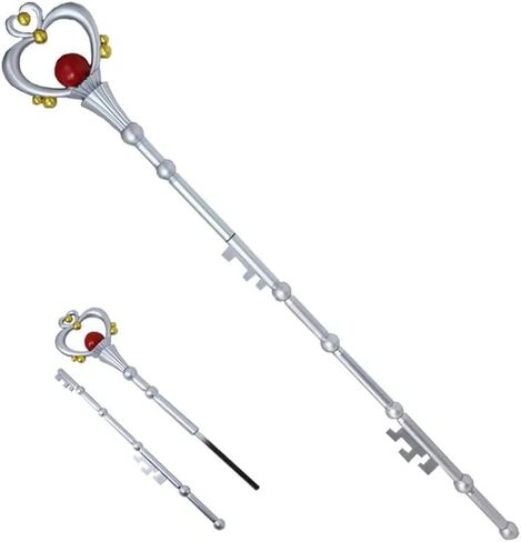 Mingshao Magical Girl Foam Cosplay Wand Staff with Wing Accents, Anime-Inspired Costume Prop Accessory in Saudi Arabia