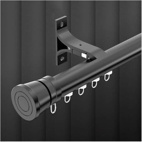 Champagne 5.1M/16.7FT Wall-Mounted Curtain Track System - Aluminum Sliding Rail with Silent Rollers for Living Room & Bedroom, Easy Installation Room Divider in Kuwait