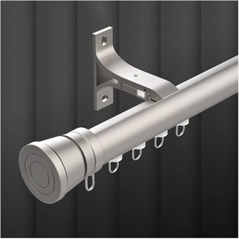 Champagne 5.1M/16.7FT Wall-Mounted Curtain Track System - Aluminum Sliding Rail with Silent Rollers for Living Room & Bedroom, Easy Installation Room Divider in Kuwait