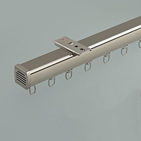 Heavy Duty 1.4M (4.6FT) Ceiling Track System for Sliding Room Divider - Easy Install Privacy Solution for Living Room & Bedroom - Stylish Champagne Finish in Saudi Arabia