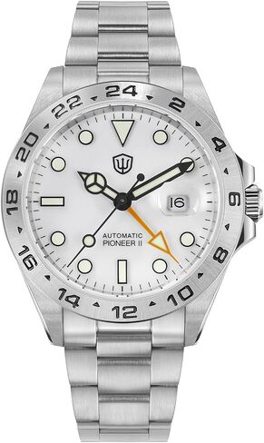 watchdives GMT ساعة أوتوماتيكية WD1993 منطقة زمنية مزدوجة الغوص ساعة اليد 40 ملم كريستال الياقوت سوبر مضيئة 100 متر ساعات مقاومة للماء للرجال in Kuwait
