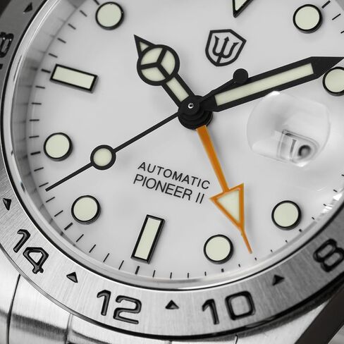 watchdives GMT ساعة أوتوماتيكية WD1993 منطقة زمنية مزدوجة الغوص ساعة اليد 40 ملم كريستال الياقوت سوبر مضيئة 100 متر ساعات مقاومة للماء للرجال in Kuwait