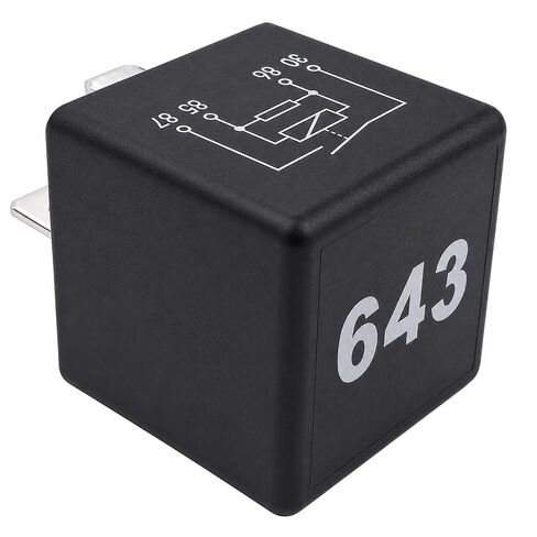 2-Piece Set #643 8K0 951 253 Relay 12VDC 50A 4-Pin Plug-in Automotive Power Relay Compatible for Some Volkswagen and Audi Vehicles in Kuwait