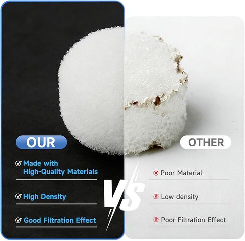 48 Pcs Nebulizer Filters Replacement Air Filter Sponge for Compressor System （Round White） in Saudi Arabia