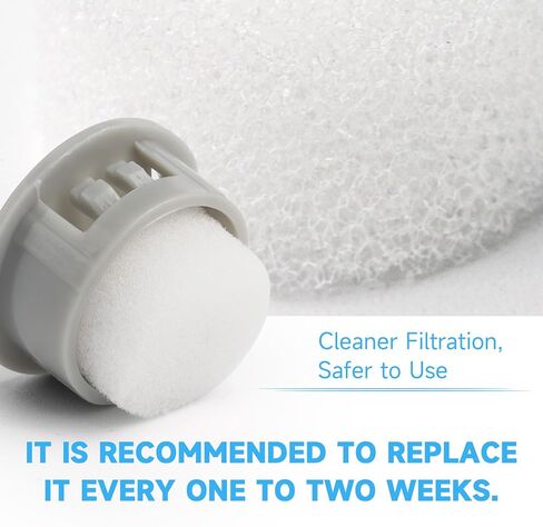 48 Pcs Nebulizer Filters Replacement Air Filter Sponge for Compressor System （Round White） in Saudi Arabia