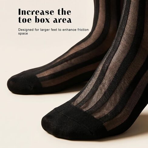 2 Pairs Mens Silk Sheer Socks, Men Casual Business Dress Socks Striped Sheer Nylon Stockings Mens Dress Sock Formal Suit See(Black,) in Saudi Arabia