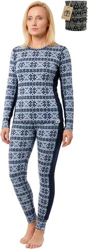 MERINNOVATION Merino Wool Base Layer Set for Women Size XL 100% Merino Wool Thermal Underwear Sets Lite - Midweight Top, Bottom in Saudi Arabia