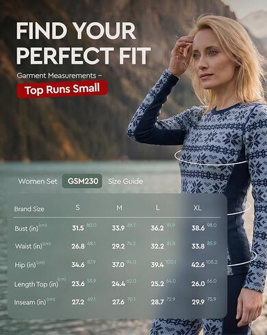 MERINNOVATION Merino Wool Base Layer Set for Women Size XL 100% Merino Wool Thermal Underwear Sets Lite - Midweight Top, Bottom in Saudi Arabia