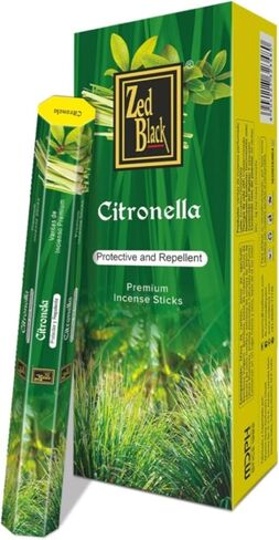 Citronella Incense Sticks – 120 Count | Outdoor Patio, Backyard & Camping | Citronella Oil Aroma for Fresh Outdoor Fragrance | Hand Rolled Incense for Home & Relaxation | Zed Black in Saudi Arabia