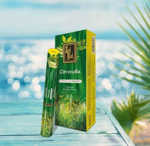 Citronella Incense Sticks – 120 Count | Outdoor Patio, Backyard & Camping | Citronella Oil Aroma for Fresh Outdoor Fragrance | Hand Rolled Incense for Home & Relaxation | Zed Black in Saudi Arabia