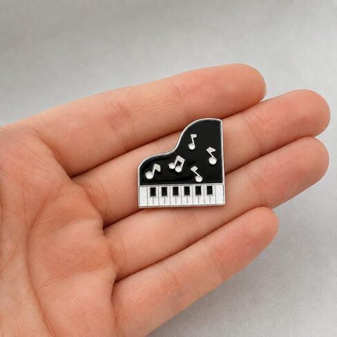 Funny Grand Piano Pin -Enamel Musician Pins Brooch for Backpack, Jackets, Hats. Retro Pianist Brooches Gift for Men, Women, Friends, Family and Teachers in Saudi Arabia