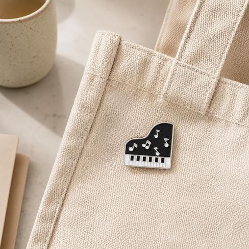 Funny Grand Piano Pin -Enamel Musician Pins Brooch for Backpack, Jackets, Hats. Retro Pianist Brooches Gift for Men, Women, Friends, Family and Teachers in Saudi Arabia