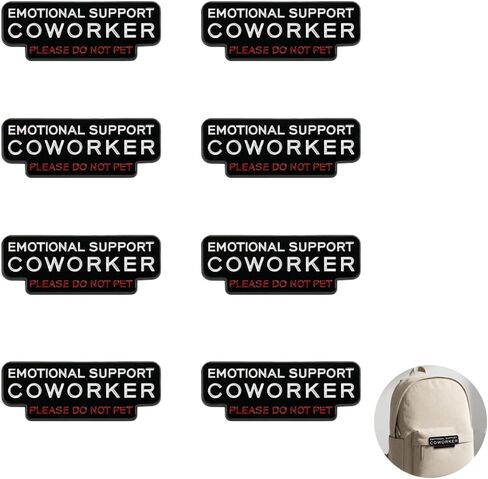8 Pcs Emotional Support Coworker Pin,Funny Enamel Pins For Adults,Do Not Pet Humor Office Jewelry Social Battery Pin For Lapel Backpack Coat Work Bestie Colleague Gifts in Saudi Arabia