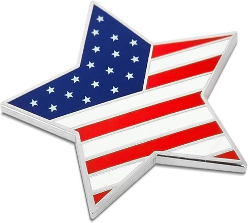 دبوس ZPINZ Star American USA على شكل علم الولايات المتحدة الأمريكية مع دعم مغناطيسي للسترة وحقيبة الظهر والنصب التذكارية والملابس والحقيبة والقميص، 1.25 بوصة / 32 مم in Kuwait