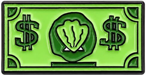 Funny Shell Dollar Pin - Enamel Cartoon Money Pins Brooch for Backpacks, Jackets, Hats. Banknotes Brooches Gift for Family, Girls, Boys, Friends, Classmate in Saudi Arabia