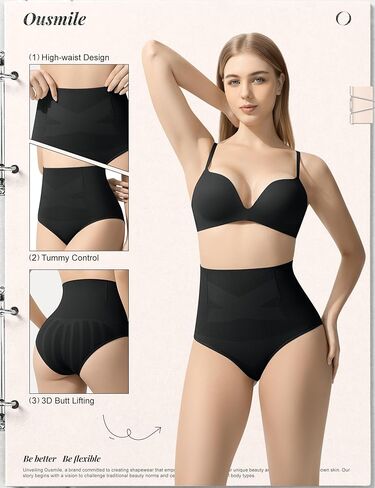 Shapewear Tummy Control for Women High Waisted Body Shaper Underwear Seamless Briefs Panty Girdle Black in Kuwait