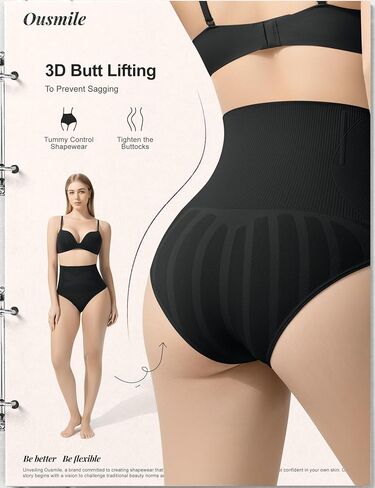 Shapewear Tummy Control for Women High Waisted Body Shaper Underwear Seamless Briefs Panty Girdle Black in Kuwait